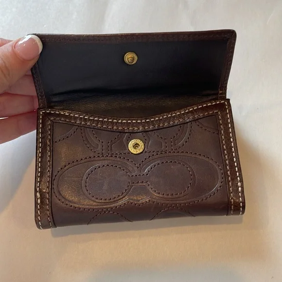 Coach Brown Leather Wallet - Picture 4 of 7